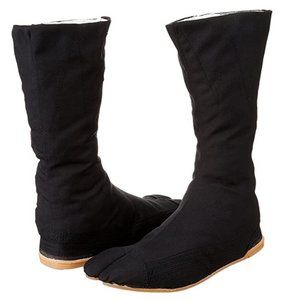 New size 7.5 US Black Jikatabi Ninja Boots 25.5 Japan